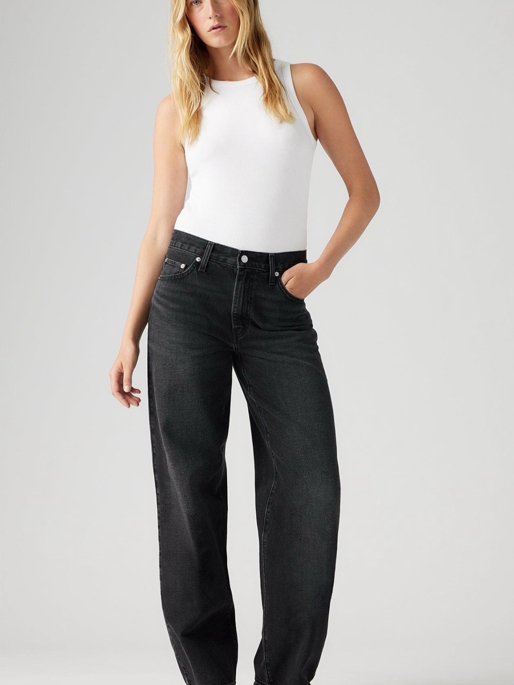 Levi’s Baggy Dad Jeans Black Wash Size 30